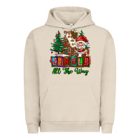Pigment French Oak jingle all the way Urban Hoodie - FaDigitalArtStudio
