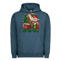 Pigment Midnight Navy jingle all the way Urban Hoodie - FaDigitalArtStudio