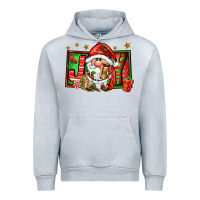 Heather Grey joy santa gnomes Urban Hoodie - FaDigitalArtStudio