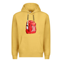 Antique Gold red bat backpack fa element Premium Hoodie - FaDigitalArtStudio
