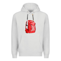 Dove Grey red bat backpack fa element Premium Hoodie - FaDigitalArtStudio