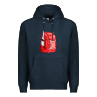 Navy red bat backpack fa element Premium Hoodie - FaDigitalArtStudio