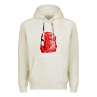 Oatmeal Heather red bat backpack fa element Premium Hoodie - FaDigitalArtStudio