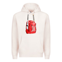 Pale Pink red bat backpack fa element Premium Hoodie - FaDigitalArtStudio