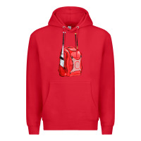 Red red bat backpack fa element Premium Hoodie - FaDigitalArtStudio