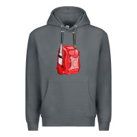 Rock red bat backpack fa element Premium Hoodie - FaDigitalArtStudio
