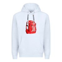 White red bat backpack fa element Premium Hoodie - FaDigitalArtStudio