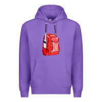 Purple red bat backpack fa element Premium Hoodie - FaDigitalArtStudio