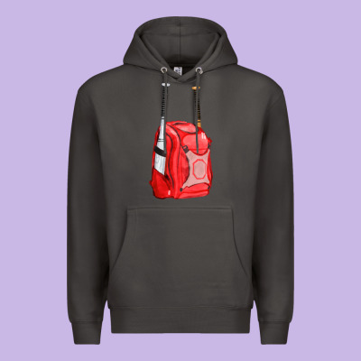 Red Bat Backpack Fa Element Premium Hoodie Designed By Fadigitalartstudio