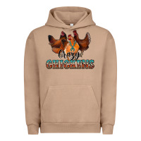 Pigment Burro crazychickens Urban Hoodie - CowhideDigitalArt