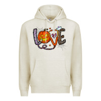 Oatmeal Heather love halloween Premium Hoodie - CowhideDigitalArt