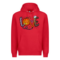 Red love halloween Premium Hoodie - CowhideDigitalArt