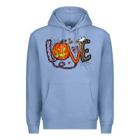 Colony Blue love halloween Premium Hoodie - CowhideDigitalArt