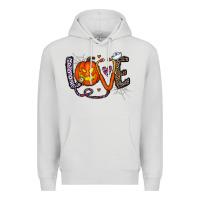 Dove Grey love halloween Premium Hoodie - CowhideDigitalArt