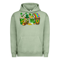 Pigment Oil Green st. patricks day coffee drinks Urban Hoodie - Neo Western