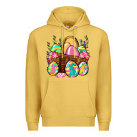 Antique Gold Easter eggs with basket Easter Day Premium Hoodie - Neo Western