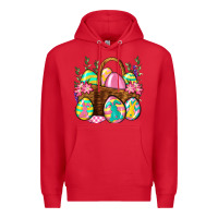 Red Easter eggs with basket Easter Day Premium Hoodie - Neo Western