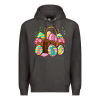 Smoke Easter eggs with basket Easter Day Premium Hoodie - Neo Western