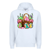 White Easter eggs with basket Easter Day Premium Hoodie - Neo Western