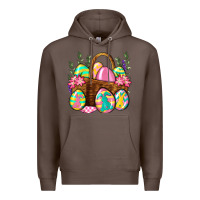 Coffee Easter eggs with basket Easter Day Premium Hoodie - Neo Western