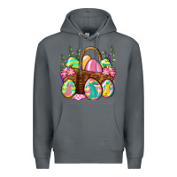 Rock Easter eggs with basket Easter Day Premium Hoodie - Neo Western