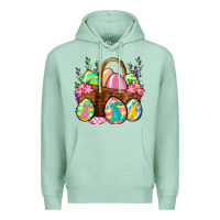 Seafoam Easter eggs with basket Easter Day Premium Hoodie - Neo Western