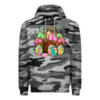 Slate Camo Easter eggs with basket Easter Day Premium Hoodie - Neo Western