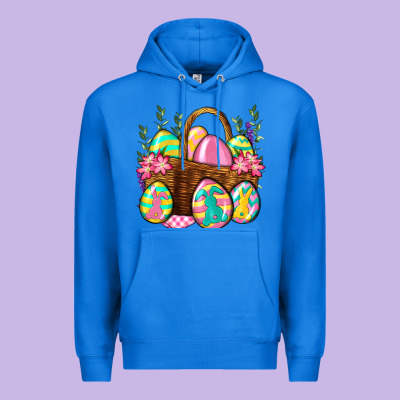 Easter Eggs With Basket Easter Day Premium Hoodie Designed By Neo Western