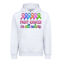 White fight cancer in all colors Urban Hoodie - HRA Design Shop