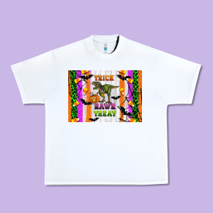 Trick Rawr Treat Kids Bottle Urban Heavy Tee Designed By Artiststas
