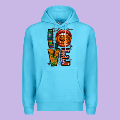 Love Halloween Lips Premium Hoodie Designed By Cowhidedigitalart