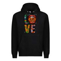 Black Love Halloween Lips Premium Hoodie - CowhideDigitalArt