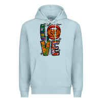 Blue Mist Love Halloween Lips Premium Hoodie - CowhideDigitalArt