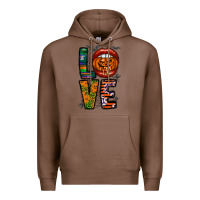 Chestnut Love Halloween Lips Premium Hoodie - CowhideDigitalArt