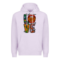 Lilac Love Halloween Lips Premium Hoodie - CowhideDigitalArt