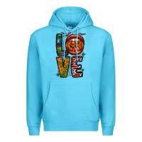 Ocean Blue Love Halloween Lips Premium Hoodie - CowhideDigitalArt