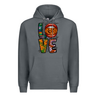 Rock Love Halloween Lips Premium Hoodie - CowhideDigitalArt
