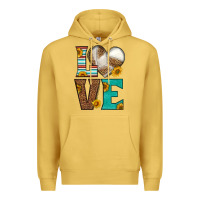 Antique Gold western volleyball love Premium Hoodie - HRA Design Shop
