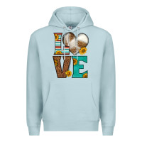 Blue Mist western volleyball love Premium Hoodie - HRA Design Shop