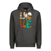 Charcoal Heather western volleyball love Premium Hoodie - HRA Design Shop