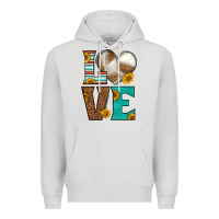 Dove Grey western volleyball love Premium Hoodie - HRA Design Shop