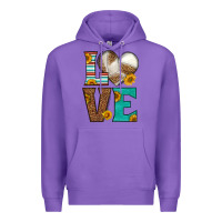 Purple western volleyball love Premium Hoodie - HRA Design Shop