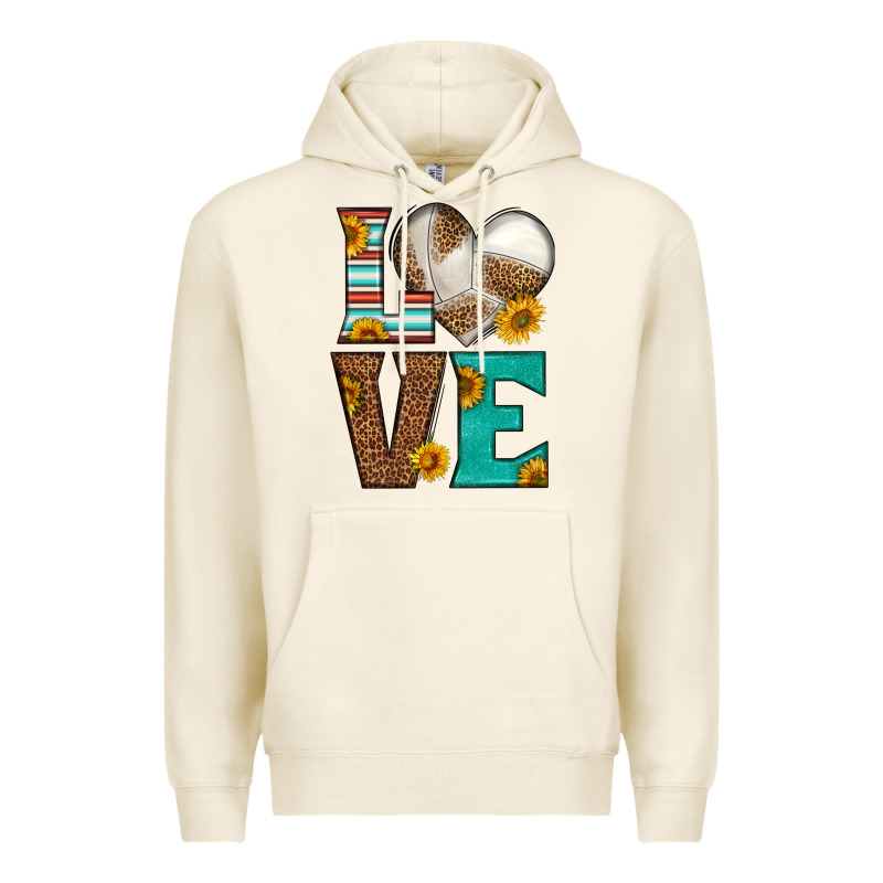 Western Volleyball Love Premium Hoodie by HRA Design Shop | Teevron