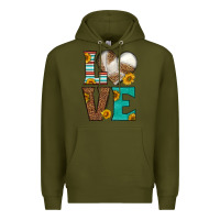 Army Green western volleyball love Premium Hoodie - HRA Design Shop