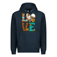 Navy western volleyball love Premium Hoodie - HRA Design Shop