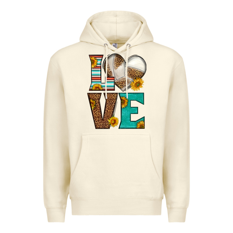 Western Volleyball Love Premium Hoodie by HRA Design Shop | Teevron