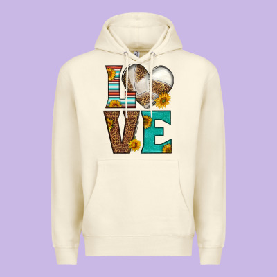 Western Volleyball Love Premium Hoodie Designed By Hra Design Shop