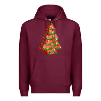 Burgundy red christmas cake fa element Premium Hoodie - FaDigitalArtStudio