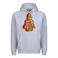 Heather Grey red christmas cake fa element Premium Hoodie - FaDigitalArtStudio