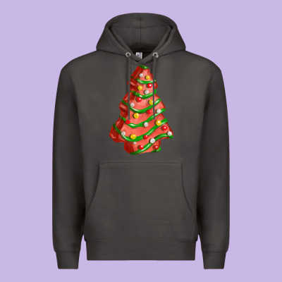 Red Christmas Cake Fa Element Premium Hoodie Designed By Fadigitalartstudio